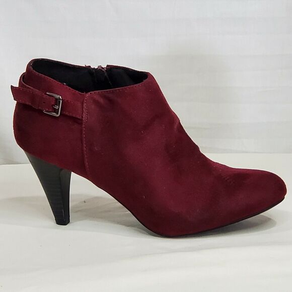 Comfort Plus by Predictions Burgundy Bootie Size 9 - Picture 2 of 9